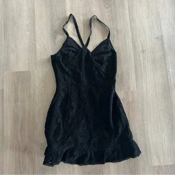 Betsey Johnson Womens Lace Short Fit & Flare Mini Dress - Picture 3 of 7